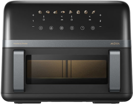 Mova AeroChef FD20 Pro Friteuză cu Aer cu Două Coșuri Detașabile 9l Neagră