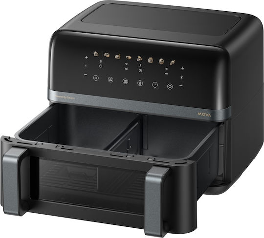 Mova AeroChef FD20 Pro Friteuză cu Aer cu Două Coșuri Detașabile 9l Neagră