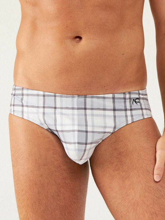 Herren Slips Mehrfarbig Kariert 1Packung
