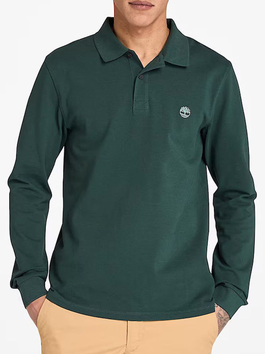 Millers River Pique Polo Μπλούζα Μακρυμάνικη Πράσινη