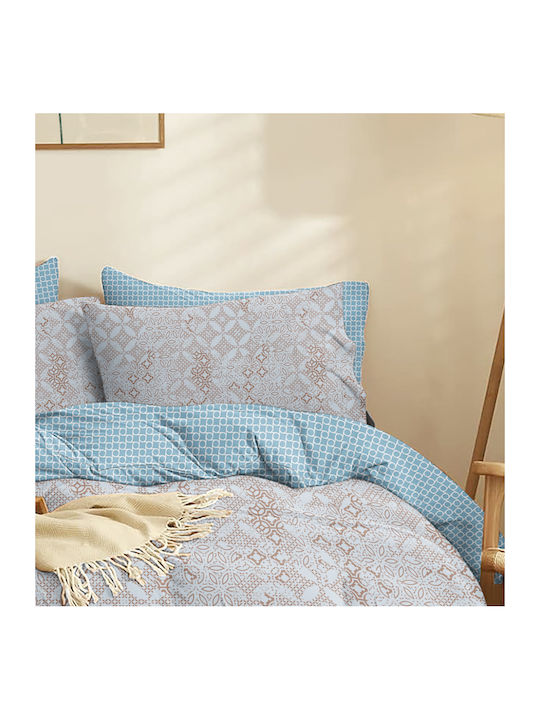 Cokitex Marta Dante Σετ Σεντόνια King Size 260x280εκ. Light Blue (4τμχ)