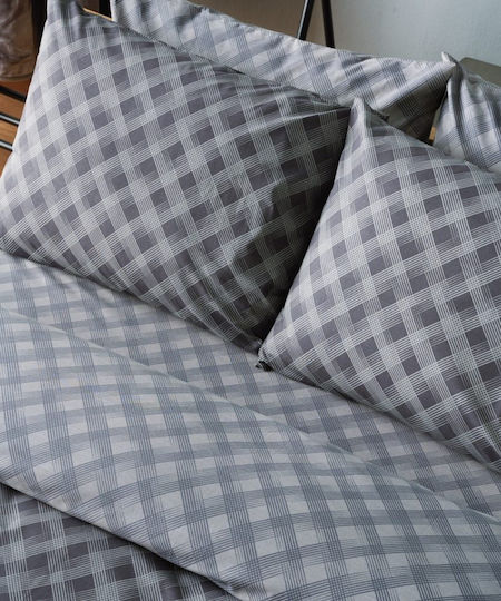 Kentia Cotton Duvet Cover Set 165x245cm Single with Pillowcase Versus Joshua 30