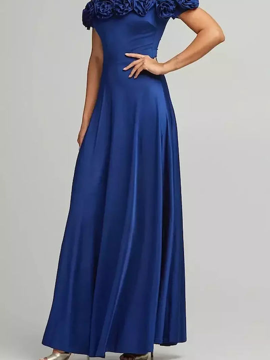 Maxi Dress for Wedding / Baptism Petrol Blue