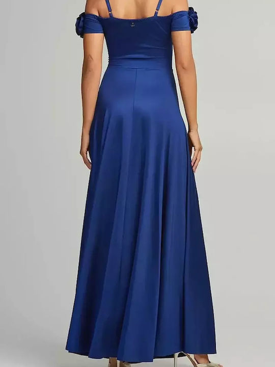 Maxi Dress for Wedding / Baptism Petrol Blue
