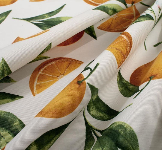 Dimcol Kariert Fleckabweisend Road Oranges 474 474 White-orange 90x90cm