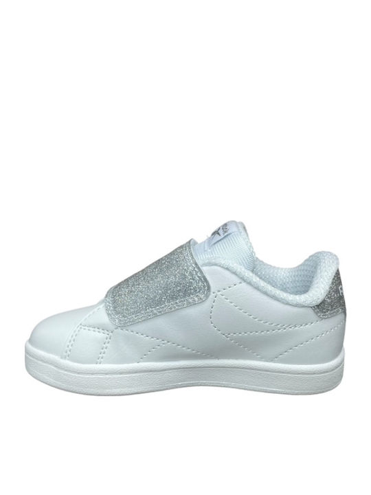 Court Kinder Sneakers mit Klettverschluss Weiß