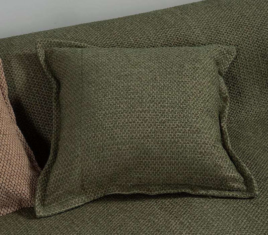 Nef-Nef Homeware Μαξιλάρι Καναπέ Home από Βελούδο Mocca 50x50εκ.