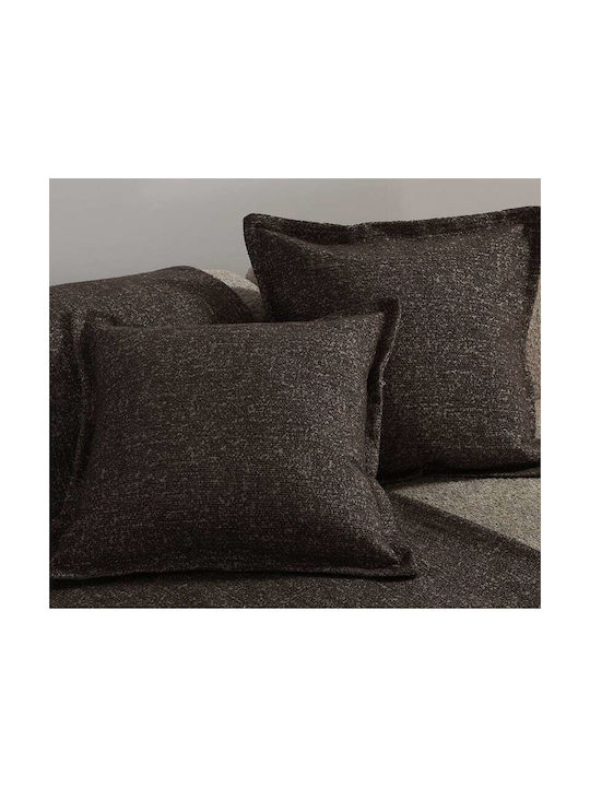 Nef-Nef Homeware Μαξιλάρι Καναπέ Home από Βελούδο Stone 50x50εκ.