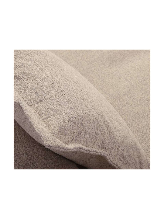 Nef-Nef Homeware Μαξιλάρι Καναπέ Home από Βελούδο Stone 50x50εκ.