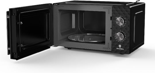 HomeVero Microwave Oven with Grill 20lt Black