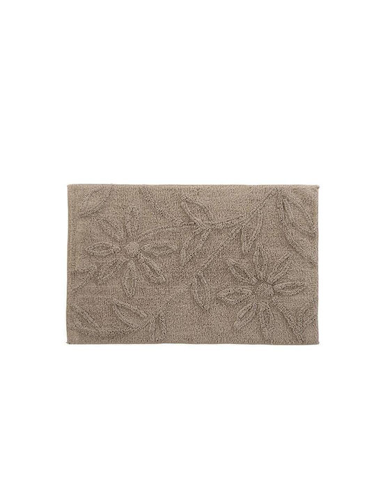 Nef-Nef Homeware Non-Slip Bath Mat Cotton Anthem Smoke Blue 50x80cm