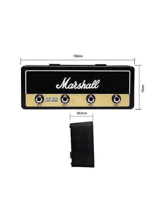 Κλειδοθήκη Τοίχου Πλαστική Marshall 4 θέσεων 20x7x3.9cm