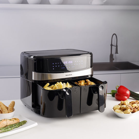 Taurus AF2600D Air Fryer with Double Removable Container 9lt Black