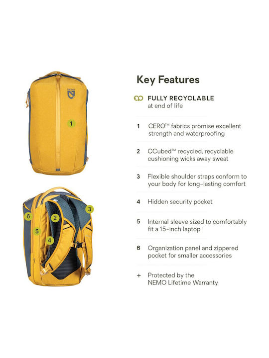 Nemo Equipment Backpack Waterproof 20lt Yellow