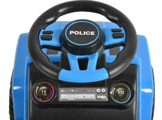 Car Ride On with Parental Handle for 12+ Months Blue