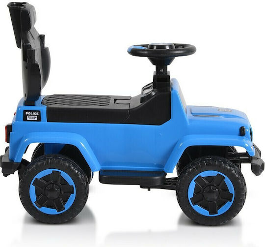 Car Ride On with Parental Handle for 12+ Months Blue