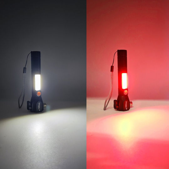 Επαναφορτιζόμενος Φακός Κεφαλής LED IP65 με Μέγιστη Φωτεινότητα 350lm