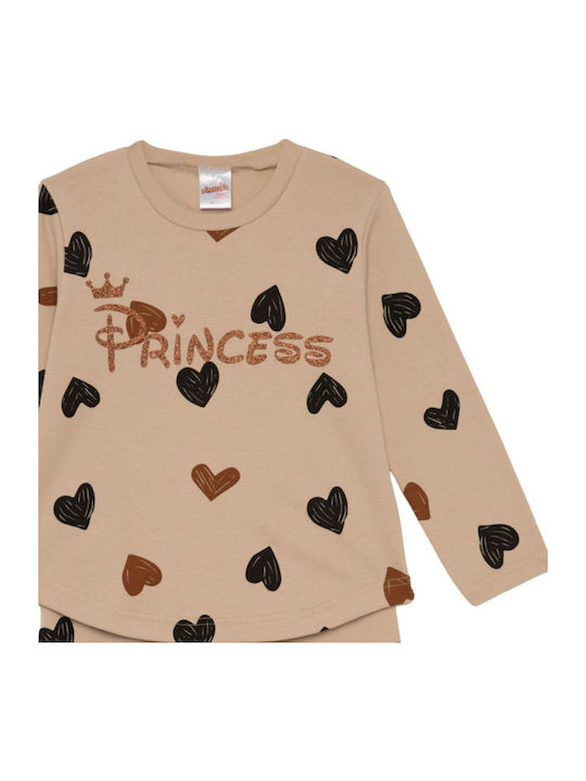Minerva Pijama pentru copii Beige Princess Princess