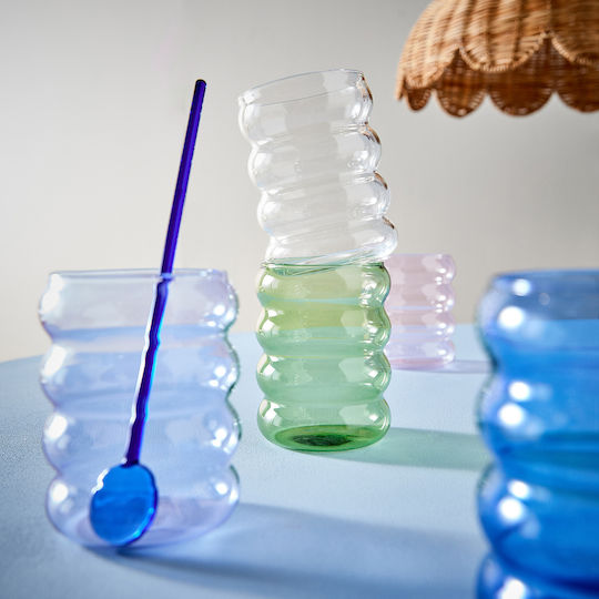 Butlers Pahar pentru apa / Cocteiluri din Sticlă în Culoarea Albastru 350ml