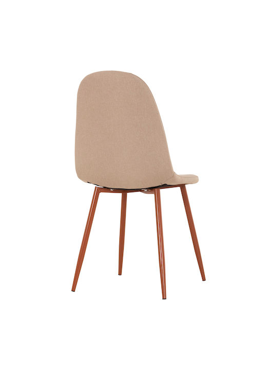 Leonardo Stühle Speisesaal Beige 4Stück 45x47x87cm