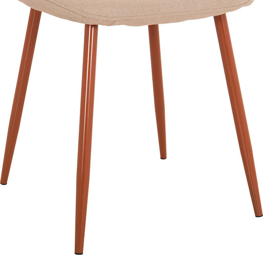 Leonardo Stühle Speisesaal Beige 4Stück 45x47x87cm