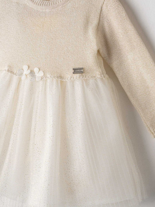 Evita Kinderkleid Tüll Ecru