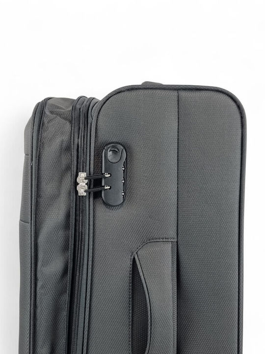 Forecast Medium Travel Suitcase Fabric Gray with 4 Wheels Height 67cm w24901-24-gkri