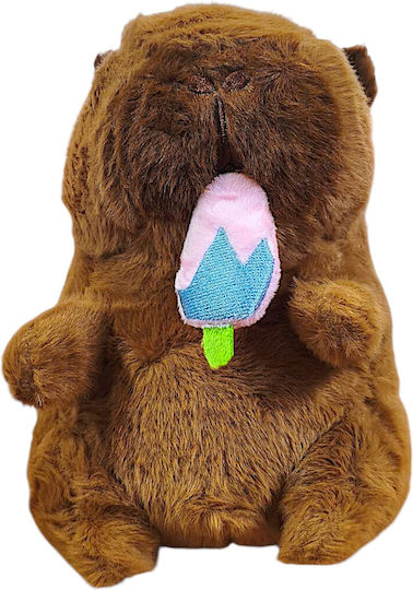 Mohicans Black Line Plush Capybara with Strawberry 25 cm
