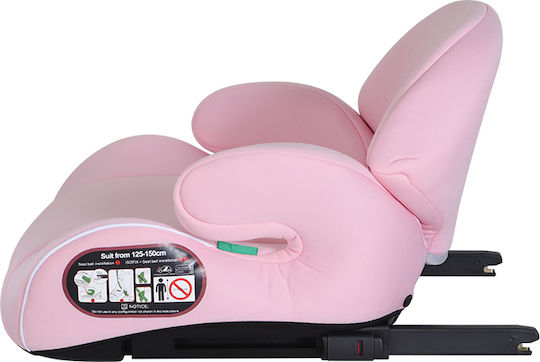 Excellent Детско Столче за Кола High-back Booster i-Размер с Isofix Розов 15-36 кг
