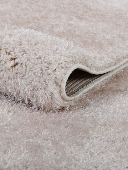 Madi Fuzzio Χαλί Ορθογώνιο Shaggy L. Beige 133x190cm
