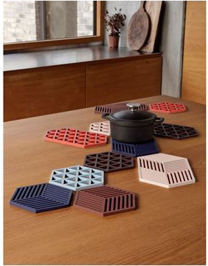 Zone Denmark Салфетки Силиконови Кафяви 16x14см