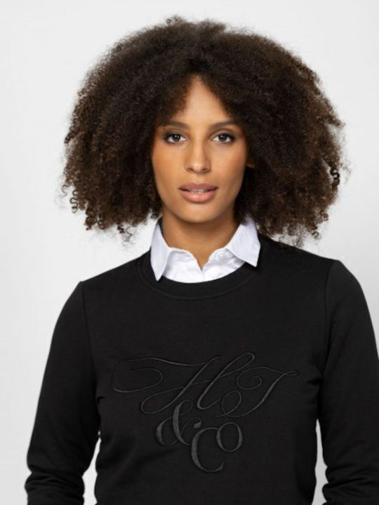 Women's Blouse Cotton Long Sleeve Black
