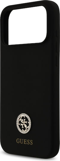 Guess Back Cover Silicone Black (iPhone 17 Pro Max)