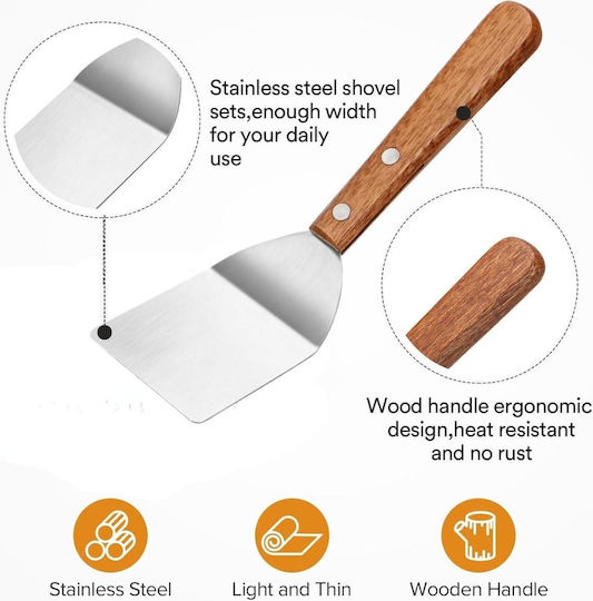 Uncle George Spatula Stainless Steel 18cm
