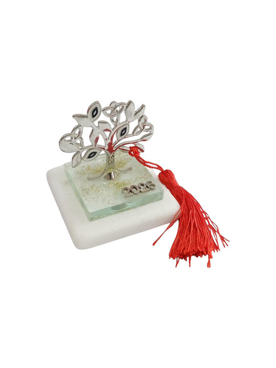 Kalliopi Silver Tabletop Lucky Charm Little Tree Silver made of Stone 2026 7x9cm 1pcs