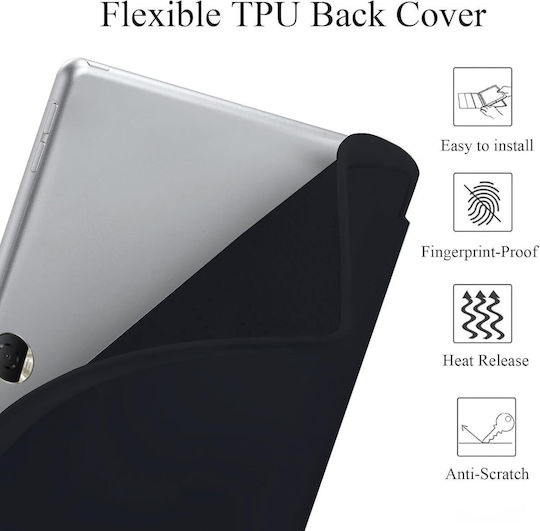 Husă Ultra Slim pentru OnePlus Pad Lite 11.0" 2025 Silicon TPU Smart Cover Neagră