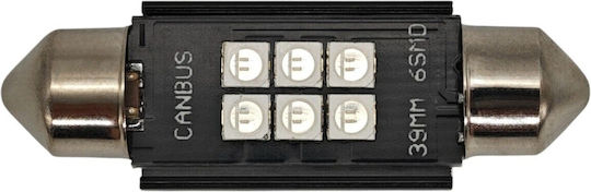 C5w C10w LED Birne Sv8.5 12-24V Canbus 39mm Bläue