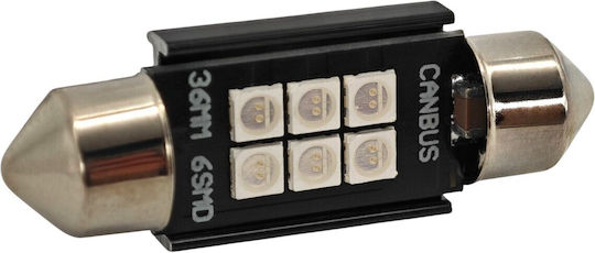C5w LED Autolampe Sv8.5 12-24V Canbus 36mm Grüne