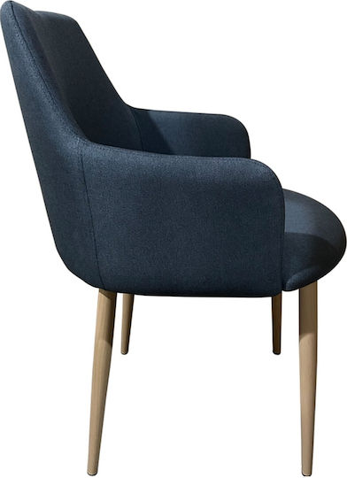 Luzia Scaune Sala de mese Grey/Natural 1buc 57x60x78buc