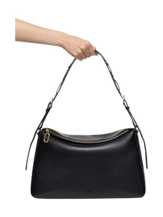 City Leather Women's Bag Shoulder Black
