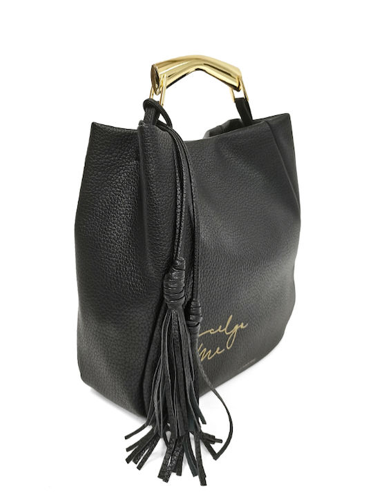 Women's Black Shopper Bag