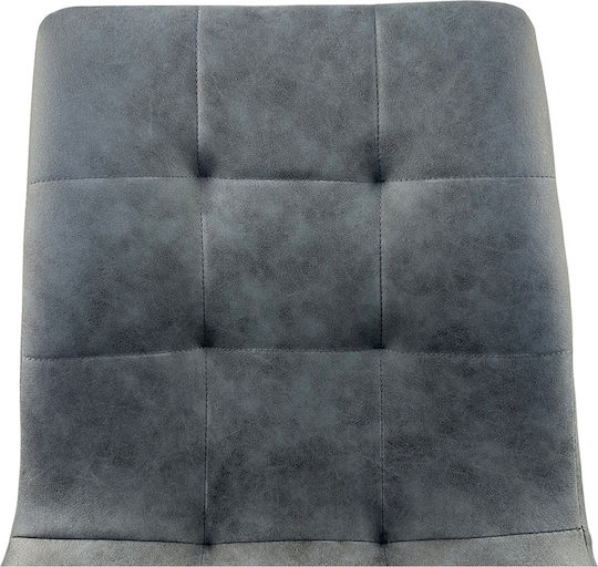 Yucatan Dining Room Artificial Leather Chair Anthracite 44x55x86cm