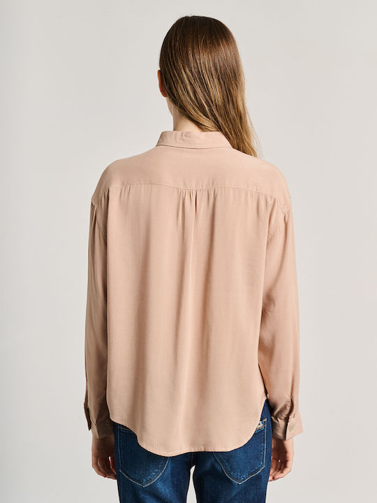 Lina Women's Long Sleeve Shirt Light Beige