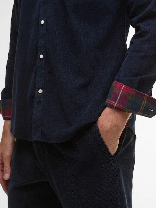 Ramsey Μακρυμάνικo Πουκάμισο Navy Red