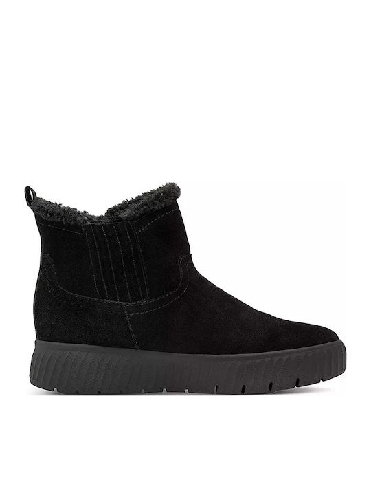 Leather Women's Ankle Boots Black