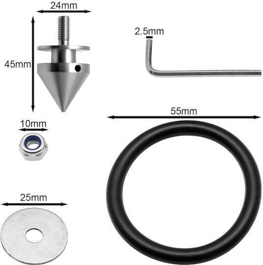 Bumper Retaining Clip Silver 4 Pieces Hw-0015