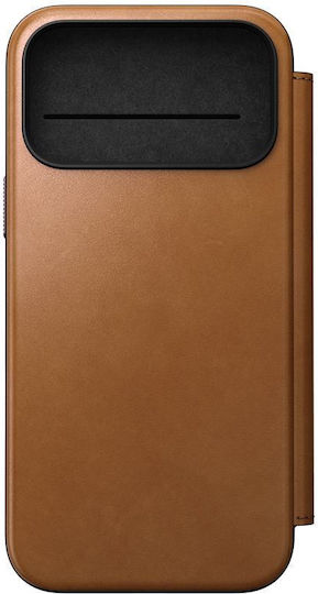 Nomad Modern Back Cover Leather 2mm Brown (iPhone 17 Pro Max)