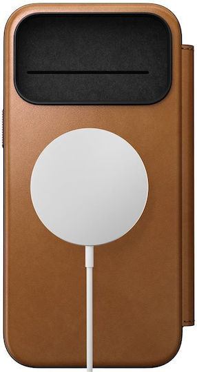 Nomad Modern Back Cover Leather 2mm Brown (iPhone 17 Pro Max)