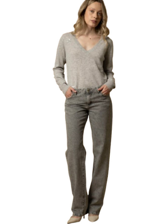Pant Γυναικείο Υφασμάτινο Παντελόνι Grey