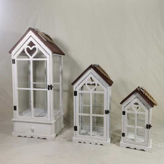 Dream House Laterne Set Weiß 3Stück Dream House Laterne Set Weiß 3Stück